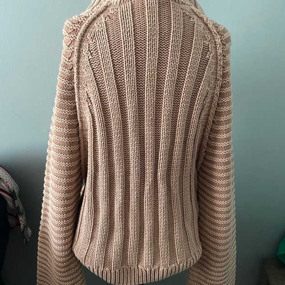 Free People Sweetheart Mock Neck Drop Dolman Sleeve Chunky knit sweater - Picture 14 of 14